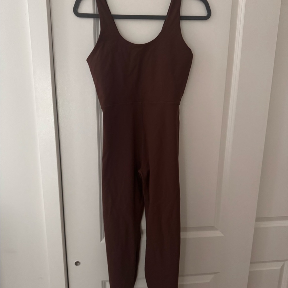 WeWoreWhat Brown Skinny Jumpsuit